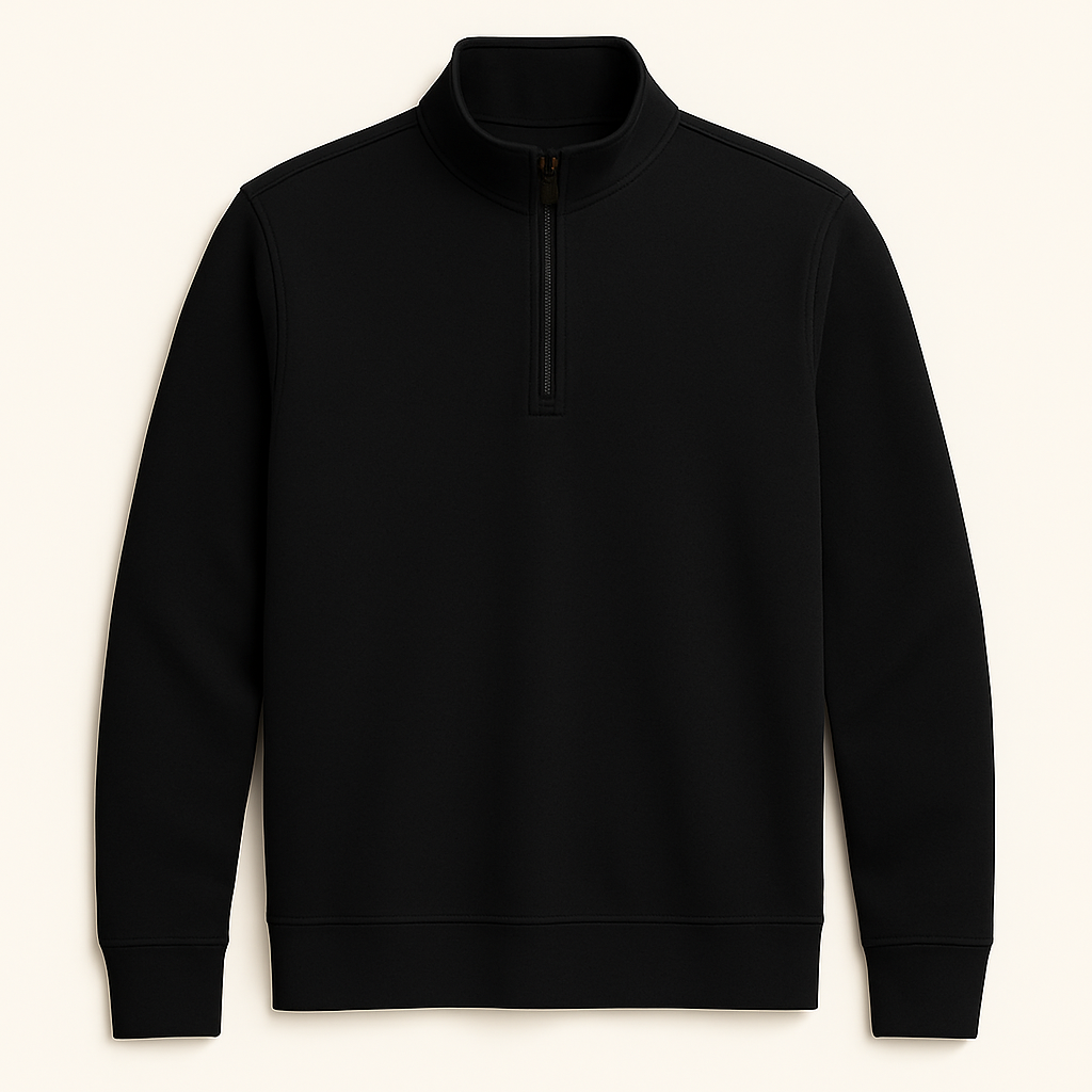 Razor Sharp Quarter Zip - Black